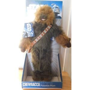 Star Wars 14" Chewbacca Posable Plush 2010  New In Box